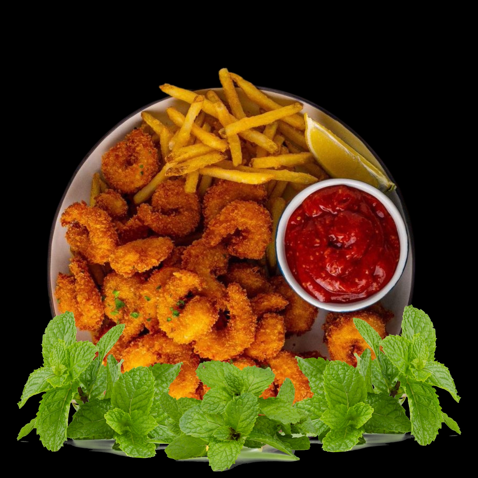 Prawns Butter Fry & Fries