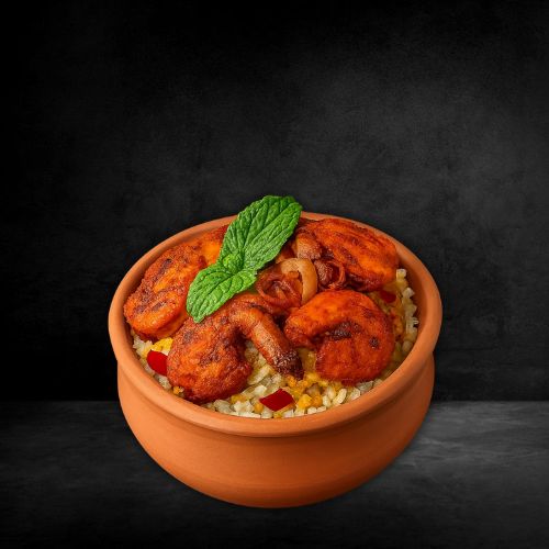 Fry Prawns biriyani