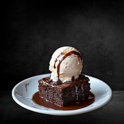 Brownie With Ice Cream